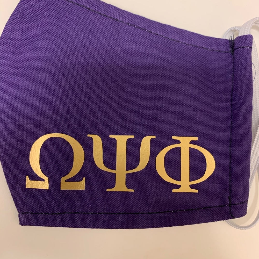 Omega Psi Phi face mask - Picture 3 of 4